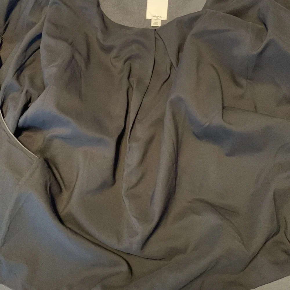 Halogen size small dark gray menswear military style sleeveless cape zip up - Picture 8 of 11